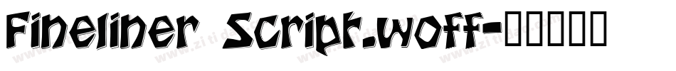 Fineliner Script.woff字体转换